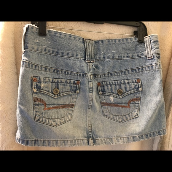 Blue American eagle jean skirt - Picture 5 of 7